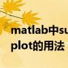 matlab中subplot函数用法（matlab中subplot的用法）