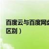 百度云与百度网盘的区别是什么（百度云和百度网盘有什么区别）