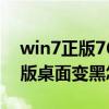 win7正版7601永久激活密钥（win7不是正版桌面变黑怎么办）