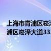 上海市青浦区崧泽大道333号附近好一点的酒店（上海市青浦区崧泽大道333号）