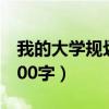 我的大学规划1000字范文（我的大学规划1000字）