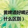 黄啤酒好喝还是白啤酒好喝（黄啤酒和白啤酒什么区别）