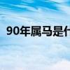 90年属马是什么命呢（90年属马是什么命）