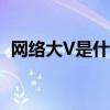 网络大V是什么意思（网络大v是什么意思）