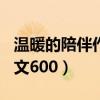 温暖的陪伴作文600字记叙文（温暖的陪伴作文600）