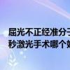 屈光不正经准分子激光手术是飞秒吗（准分子激光手术和飞秒激光手术哪个好）