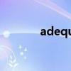 adequate翻译（adequate）