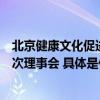 北京健康文化促进会召开第一届第三次会员代表大会暨第五次理事会 具体是什么情况?