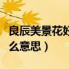 良辰美景花好月圆是什么意思（花好月圆是什么意思）