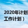 2020年计划生育工作汇报（2020年计划生育工作计划）