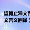 望梅止渴文言文翻译及注释及启示（望梅止渴文言文翻译）