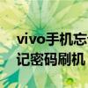 vivo手机忘记密码刷机怎么办（vivo手机忘记密码刷机）