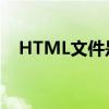 HTML文件是什么层（html文件是什么）