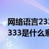 网络语言23333是什么意思（网络用语中的2333是什么意思）