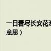 一日看尽长安花潦倒新停浊酒杯的意思（潦倒新停浊酒杯的意思）