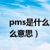 pms是什么意思中文意思是什么（pms是什么意思）