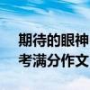 期待的眼神600-800字作文（期待的眼神中考满分作文）