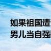 如果祖国遭受到侵犯 热血男儿当自强歌词（男儿当自强歌词）