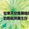 如果天空是黑暗的那就摸黑生存是谁说的（如果天空是黑暗的那就摸黑生存）