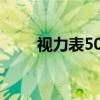 视力表500lux怎么读（视力表5 0）