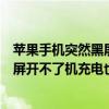 苹果手机突然黑屏充电没反应又开不了机（苹果手机突然黑屏开不了机充电也没反应怎么办）