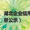 湖北企业信用信息公示官网（湖北企业信用信息公示）