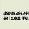 建设银行跨行转账冲正收入是什么意思（建行跨行转账冲正是什么意思 手机银行）