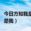 今日方知我是我是什么意思解释（今日方知我是我）