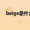 beige是什么颜色?（beige是什么颜色）