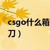 csgo什么箱子好出刀（csgo什么箱子容易出刀）