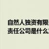 自然人独资有限责任公司是什么意思?（自然人独资的有限责任公司是什么意思）