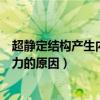 超静定结构产生内力的原因有荷载作用（超静定结构产生内力的原因）