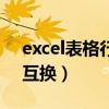 excel表格行列互换快捷键（excel表格行列互换）