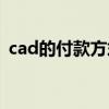 cad的付款方式（cad付款方式是什么意思）