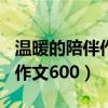 温暖的陪伴作文600字关于母亲（温暖的陪伴作文600）