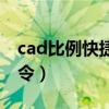 cad比例快捷键命令大全（cad比例快捷键命令）