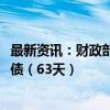 最新资讯：财政部拟发行2024年记账式贴现（五十一期）国债（63天）