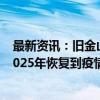 最新资讯：旧金山联储研究显示住房成本放缓延续至年底 2025年恢复到疫情前趋势