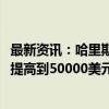 最新资讯：哈里斯提议将美国小企业税收抵扣额从5000美元提高到50000美元