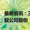 最新资讯：三只松鼠：股东拟减持不超320万股公司股份