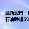 最新资讯：油气股震荡走低 中国海油、中曼石油跌超5%