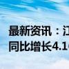 最新资讯：江淮汽车：8月汽车销量3.74万辆 同比增长4.16%