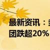 最新资讯：多只内房股遭调出港股通 世茂集团跌超20%