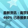 最新资讯：南京聚隆：控股子公司在低空经济领域营收增长460% 已承接多家企业无人机零部件生产