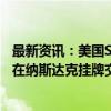 最新资讯：美国SEC批准针对iShares比特币ETF的期权产品在纳斯达克挂牌交易