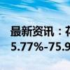 最新资讯：花园生物：前三季度净利润预增55.77%-75.92%