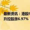 最新资讯：港股市场弹性更大！恒生港股通ETF涨2.03% 中升控股涨6.97%