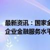 最新资讯：国家金融监督管理总局：做好续贷工作 提高小微企业金融服务水平