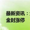 最新资讯：金融科技ETF大面积爆发 多只基金封涨停