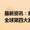 最新资讯：扎克伯格身家突破2000亿美元 成全球第四大富豪